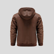 Lance Hooded Leather Jacket